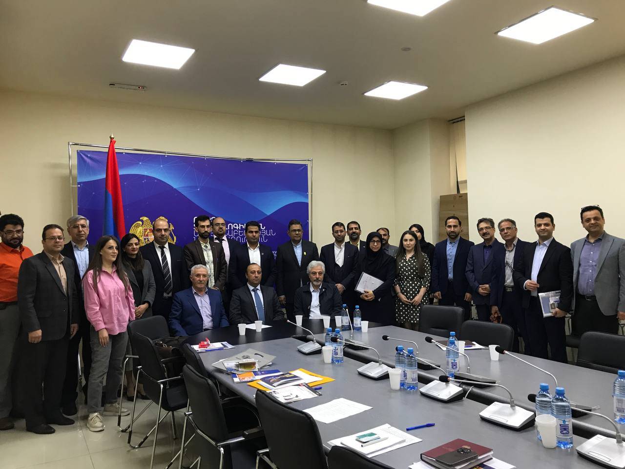 The presence of Iran's business-technology delegation in the Ministry of Advanced Industries of Armenia